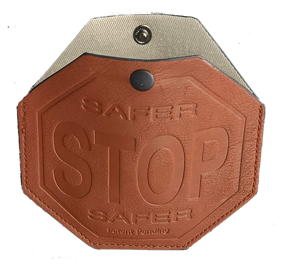 SAFER TRAFFIC STOPS™ Camel Brown Embossed